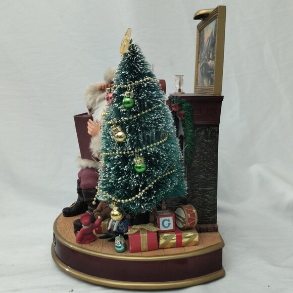 Bradford Exchange Thomas Kinkade 'Twas The Night Before Christmas Santa Figurine - Picture 10 of 11